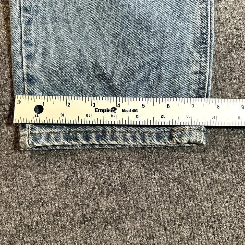 Carhartt B17 STW Relaxed Fit Jeans Mens 36x32 Light Wash Blue Tapered Denim Work
